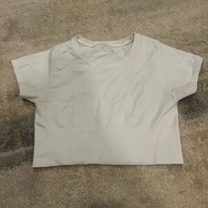 White Women's fitted crop top